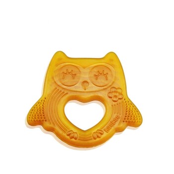 Natural Owl Smiling Teether